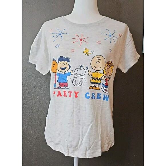 Peanuts Party Crew Kids T Shirt Size XL Plus Snoopy Charlie Brown NWT - Picture 3 of 7